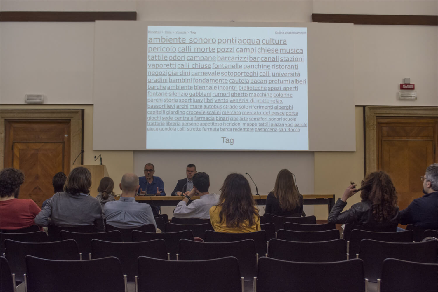 Several pictures of the "Cartographies of the Unseen" International Seminar