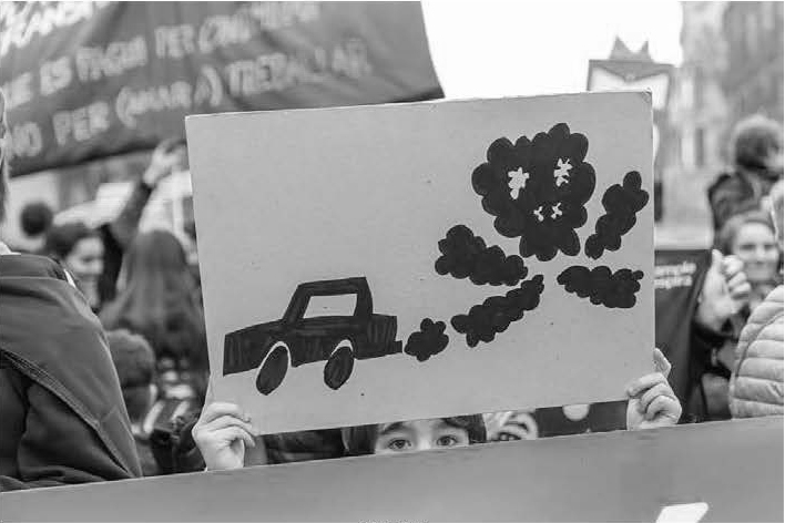Demonstration against air pollution February 14th, Barcelona 2020. ©Gunnar Knechtel 
